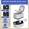 6.34 Gallon Portable Toilet, Camping RV Porta Potty with Paper,Detergent Collection,Handle Pump, Rotating Spout for Boating Hiking Trips - 4 of 4