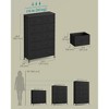 10-Drawer Storage Dresser - Steel Frame Organizer with Non-Woven Fabric Drawers, Multi-Use Chest for Bedroom/Entryway - 4 of 4