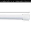 iDESIGN Cameo Steel Adjustable Length Shower Curtain Tension Rod White - 2 of 4