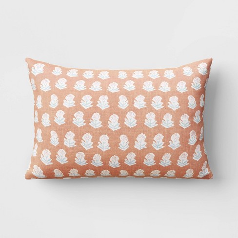 Peach colored throw sales pillows