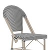 Flash Furniture Marseille Set of 2 Stackable Indoor/Outdoor Bistro 30" High Barstools, Commercial Grade - 3 of 4