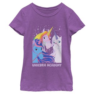 Girls Unicorn Academy River, Wildstar, And Glacier T Shirt - 1 of 4