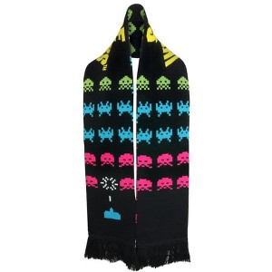 Crowded Coop, LLC Space Invaders Knit Scarf - 1 of 2