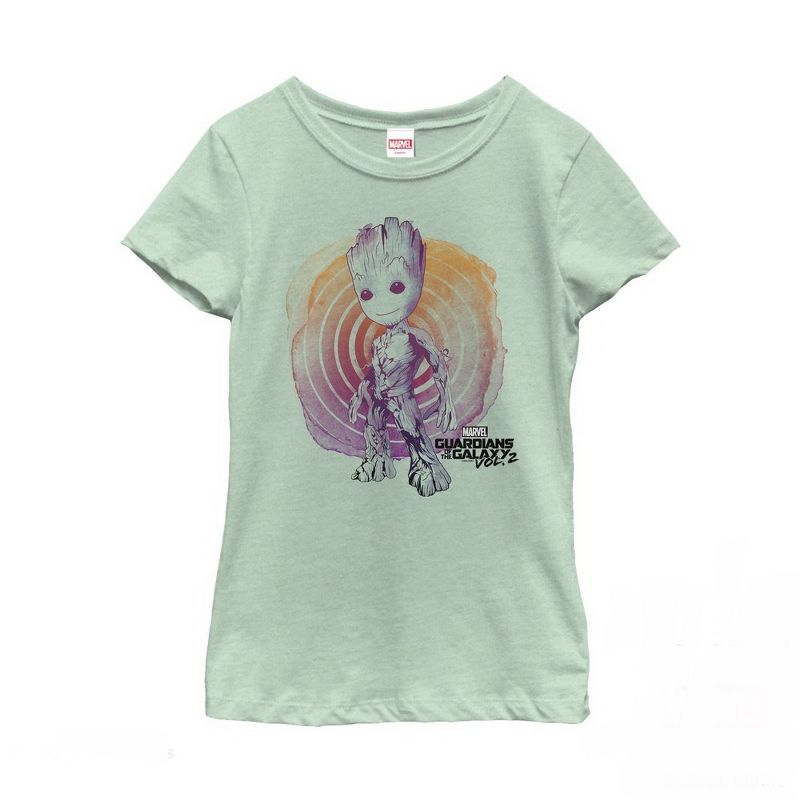 Girl's Marvel Guardians of the Galaxy Vol. 2 Groot Swirl T-Shirt, 1 of 4
