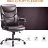 GlasFlength Seating Sets with Adjustable Armrest, Lumbar Support and Strong Metal Base, for home or office, Brown, 21.85"*21.65"*44.48" - 4 of 4