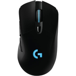 Logitech G703 LIGHTSPEED Wireless Gaming Mouse - PMW3366 - Cable/Wireless - Radio Frequency - Black - USB - 12000 dpi - 1 of 4