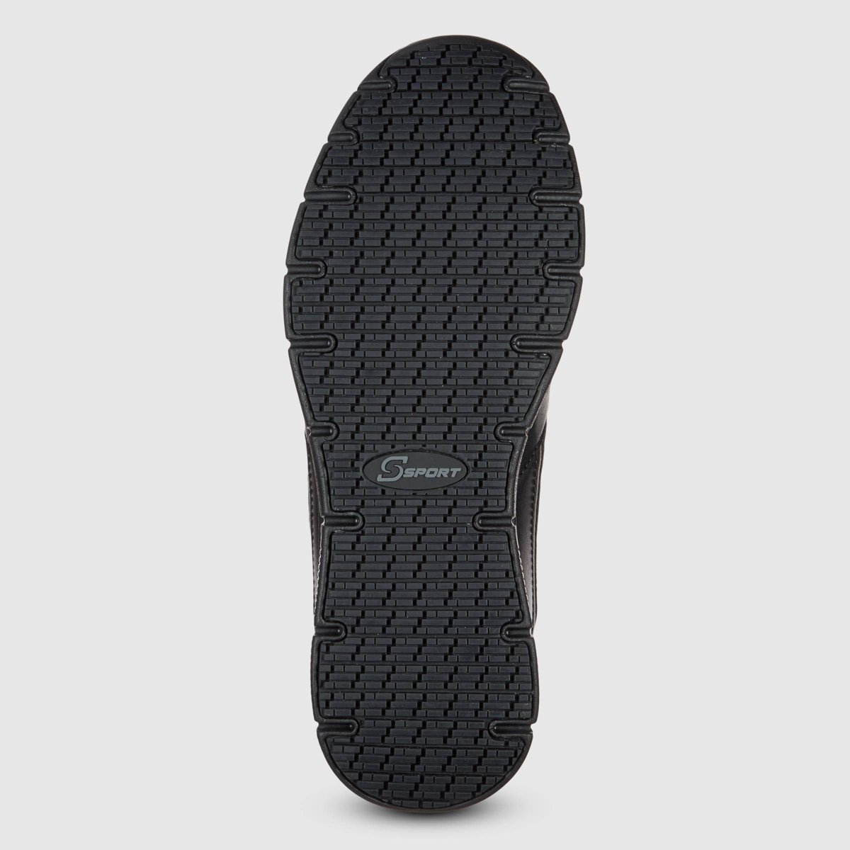 Мужские S SPORT BY SKECHERS Men's Brise Slip Resistant Sneakers - Black 9.5: Cushioned Insole, Non Skid Tread — фото 4