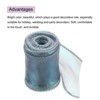 Unique Bargains Gift Wrapping Wide Sheer Wired Pastel Shimmer Iridescent Chiffon Ribbons 1 Pc - 3 of 4