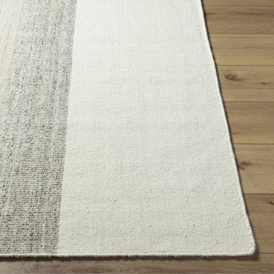 Hauteloom Rectangle Area Rug   Light Silver