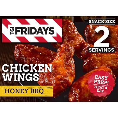 TGI Fridays Honey BBQ Bone-In Chicken Wings Frozen Snacks - 9oz