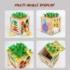 6-in-1 Activity Cube - Montessori Toy for 1-3 Year Olds - Fine Motor Skills and Clock Recognition - Busy Toys for Toddlers - 4 of 4