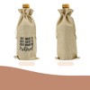 Unique Bargains Wine Bags with Drawstrings Reusable Khaki 1 Pc - image 4 of 4