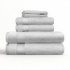 6 Piece Bath Towels Set, 100% Super Plush Premium Cotton - Becky Cameron - 3 of 4