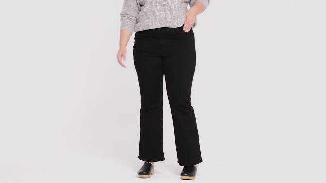 Women's High-Rise Flare Jeans - Universal Thread™ Black , 2 of 9, play video