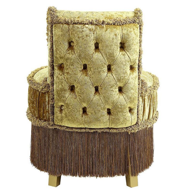 26&#34; Bernadette Accent Chair Gold Finish - Acme Furniture, 4 of 7