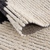 LIVN CO. Soft High Pile Polyester Modern Area Rug, Black/Ivory - 3 of 4