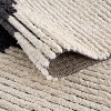 LIVN CO. Soft High Pile Polyester Modern Area Rug, Black/Ivory - image 3 of 4