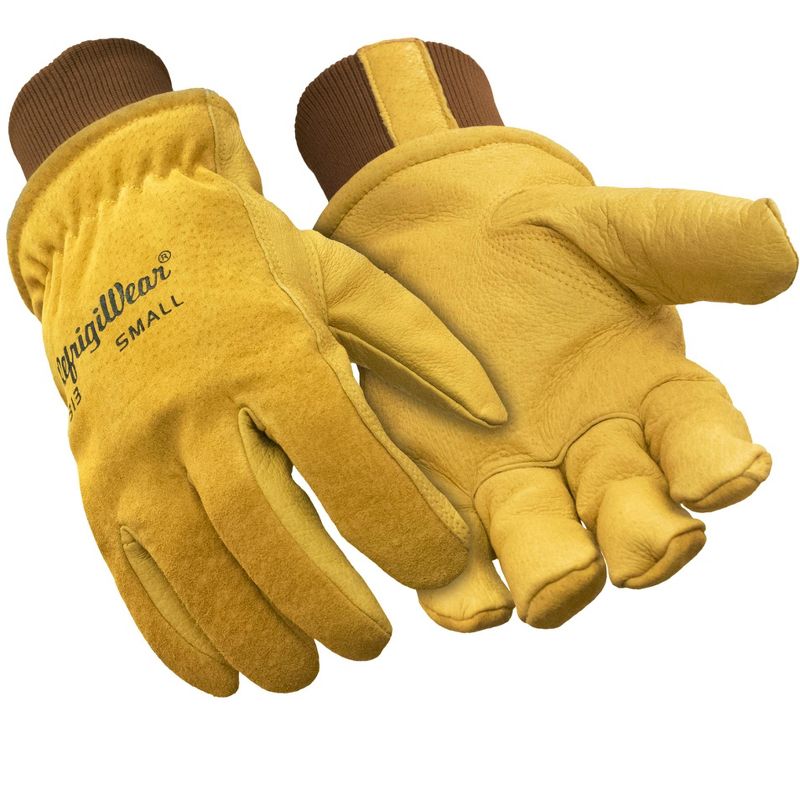 RefrigiWear Warm Fleece Lined Fiberfill Insulated Pigskin Leather Gloves, 1 of 7