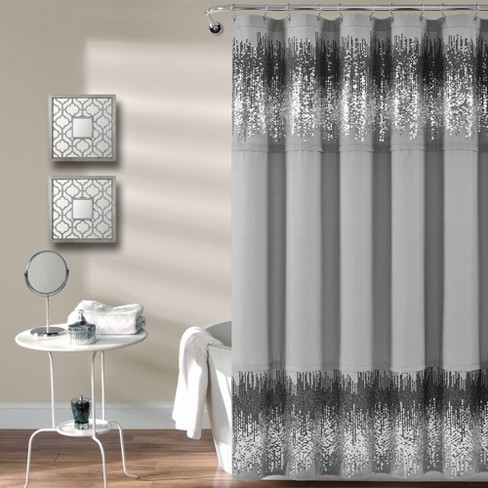 Sparkly deals shower curtain