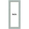 PosterPalooza | Panoramic Refined Blue Picture Frame - UV Acrylic, Foam Board Backing, Hanging Hardware - 2 of 4