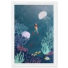 15"x21" Nautical Ocean Framed Wall Art Print Blue - Wynwood Studio: Modern Botanical Digital Art, Vertical Orientation - 3 of 4