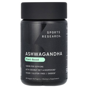 Sports Research Ashwagandha, 60 Veggie Softgels - 1 of 3