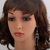 Jointed Skeleton Dangle Earrings for Women - 3.5 Inch Ultra Lightweight Design, Lead & Nickel Free Halloween Accessories - 2 of 4