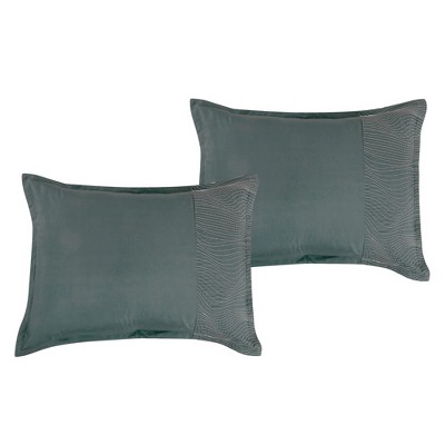 Gray Microfiber Queen 7-Piece Comforter Bed in a Bag Set