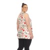 Plus Size Floral Sleeveless Tunic Top - White Mark - 3 of 4