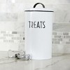 Outshine Co White Farmhouse Cat and Dog Treat Container with 2 Dog Bone Cookie Cutters - 4 of 4
