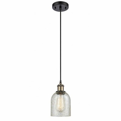 Caledonia - 1 Light Cord Hung Mini Pendant In Industrial Style-10 Inches Tall and 5 Inches Wide