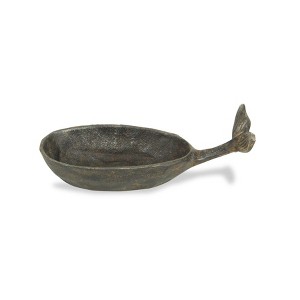 Cheung's Elias Cast Iron Natural Finish Whale Decor Dish - 1 of 4