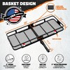 Mockins 60"x24"x6" Rustproof Hitch Mount Carrier - 500lbs Cap. Hitch Basket - 2 of 4