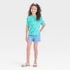 Girls' Bluey Cabana Top - Blue - 3 of 3
