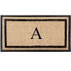 A1HC Natural Coir & Rubber Doormat for Outdoor Indoor Entrance, Long Lasting Easy to Clean Front Door Mat 24x48, Monogrammed - 2 of 4