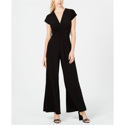 Vince Camuto Womens Twist Front Jersey Jumpsuit