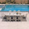 PURPLE LEAF Dining Set Patio Metal Table and Wicker Rattan Chairs for Outside Porch Garden Kitchen Modern Outdoor Furniture Sets - 2 of 4