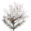 Vickerman Flocked Atka Pine Artificial Christmas Tree 3MM Warm White - image 2 of 4