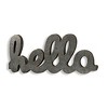 Cheung's Elsie Metal hello Galvanized Wall Sign - 3 of 4