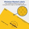 Avery Bright Yellow Paper Labels, 2.5" x 7" Rectangle - 4 of 4