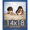 PosterPalooza | Classic Modern Blue Picture Frame - UV Acrylic, Foam Board Backing, Hanging Hardware - 2 of 4