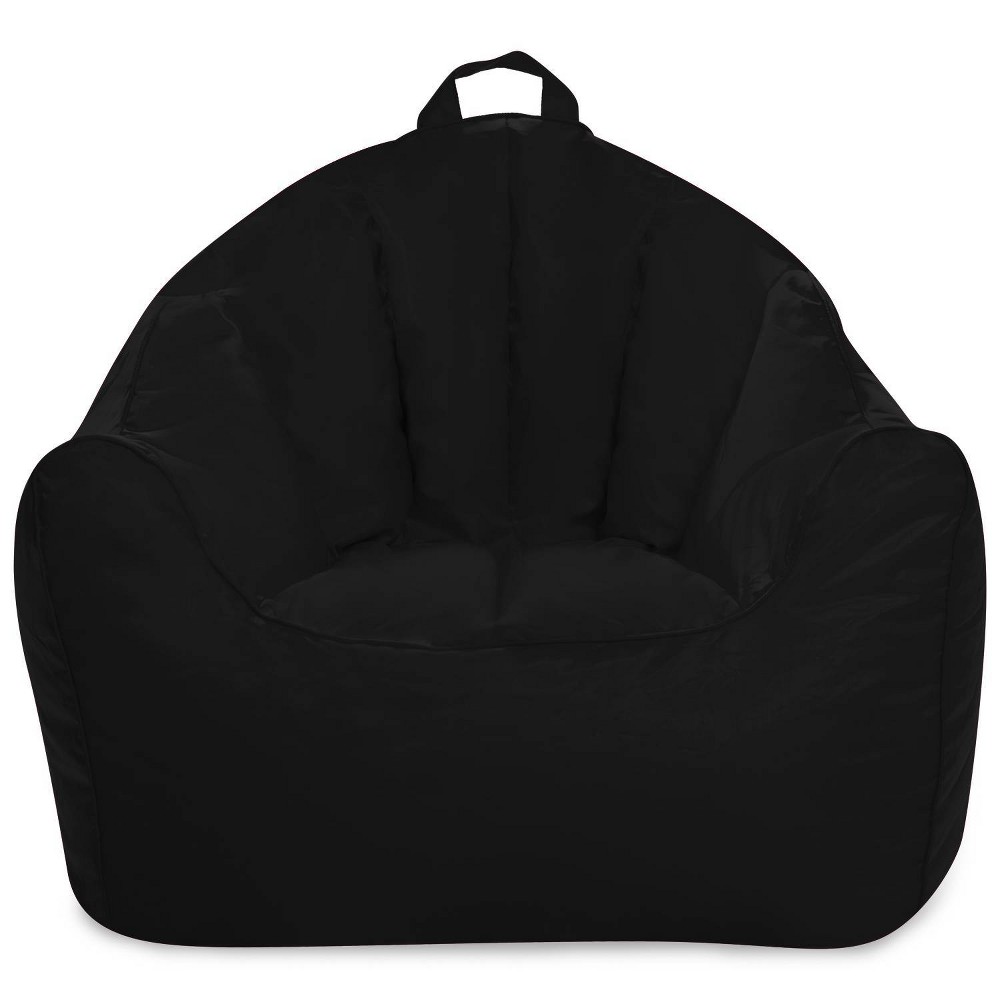 Photos - Bean Bag 29" Malibu Lounge Microsuede  Chair Black - Posh Creations