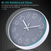 Aoibox 12 Inch Silent Round Wall Clock, Modern Simple Style with Gray Dial and White Numbers for Home Office School Kitchen Bedroom Living Room - 2 of 4