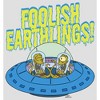 Women's The Simpsons Foolish Earthlings Racerback Tank Top - 2 of 4