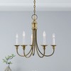 Livex Lighting Cranford 5 - Light Chandelier in  Antique Brass - 4 of 4