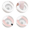 Unique Bargains 4pair Toilet Seat Cover Pad Bathroom Warm Toilet Seat Cushion Washable Reusable - 4 of 4