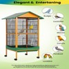 66''H Extra Large Bird Cage,w/Removeble Tray, Waterproof Roof, Lockable Caster, Indoor&Outdoor Application for Conure,Macaw,Budgie,Lovebirds,Parakeet - 4 of 4