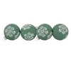 Northlight Glass Christmas Ball Ornaments with Snowflakes - 3" (80mm) - Green and White - 4ct - 3 of 4
