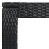 vidaXL Patio Bar Table Black 23.8 in.x23.8 in.x43.5 in. Poly Rattan - 4 of 4