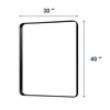 CIPACHO Black Metal Framed Wall Mirror - Unbreakable, Anti-Delivering, Distortion-Free, Easy Install - 3 of 4